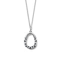 Collier goutte motif zèbre